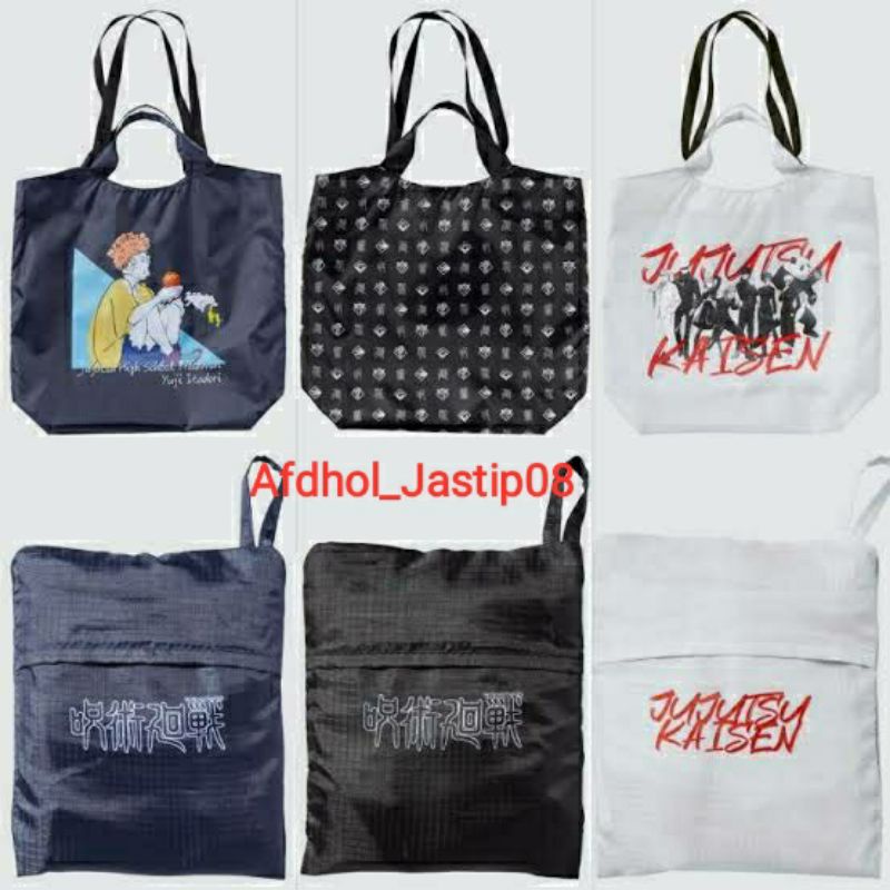 Jastip Tote bag Uniqlo Manga UT jujutsu Kaisen