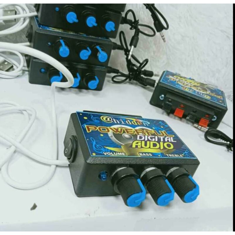 mini 5 v stereo tone control volume treble bass sudah bluetooth