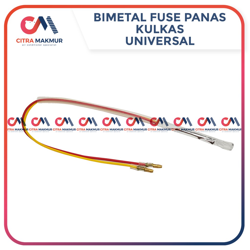 Bimetal Defrost Fuse Panas Kulkas Sensor Single Sanyo 2 kabel pius Fius Protector thermal