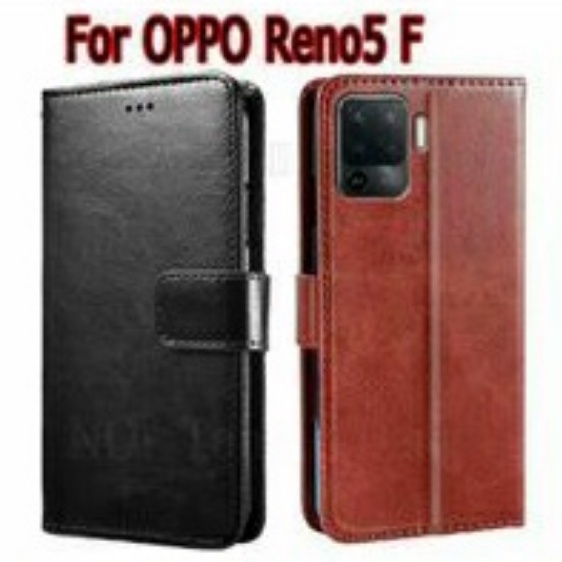 Oppo Reno 5F Case Flip Cover Case Leather Wallet Sarung Oppo Reno 5F