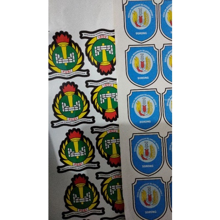 

label stiker logo map raport