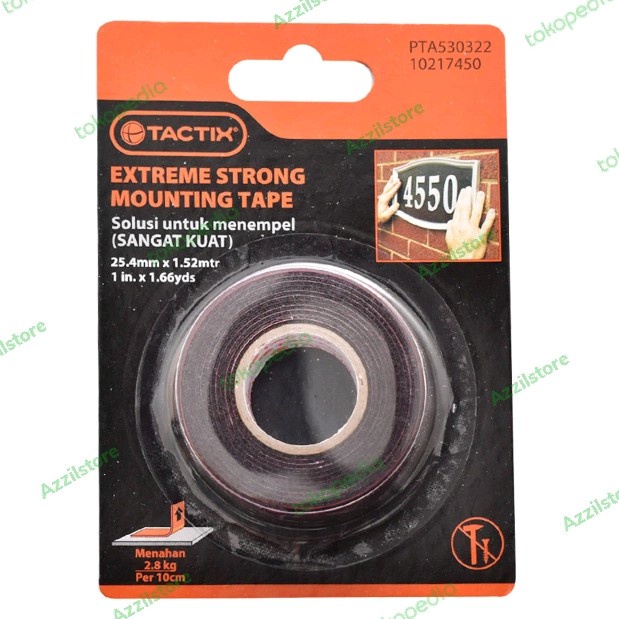 

Tactix Mounting Tape Outdoor 1.5 Mtr
