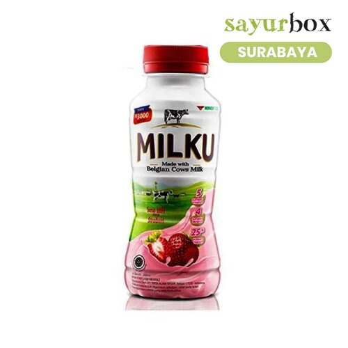 

Milku Susu UHT Strawberry 200 ml (Sayurbox) - SURABAYA