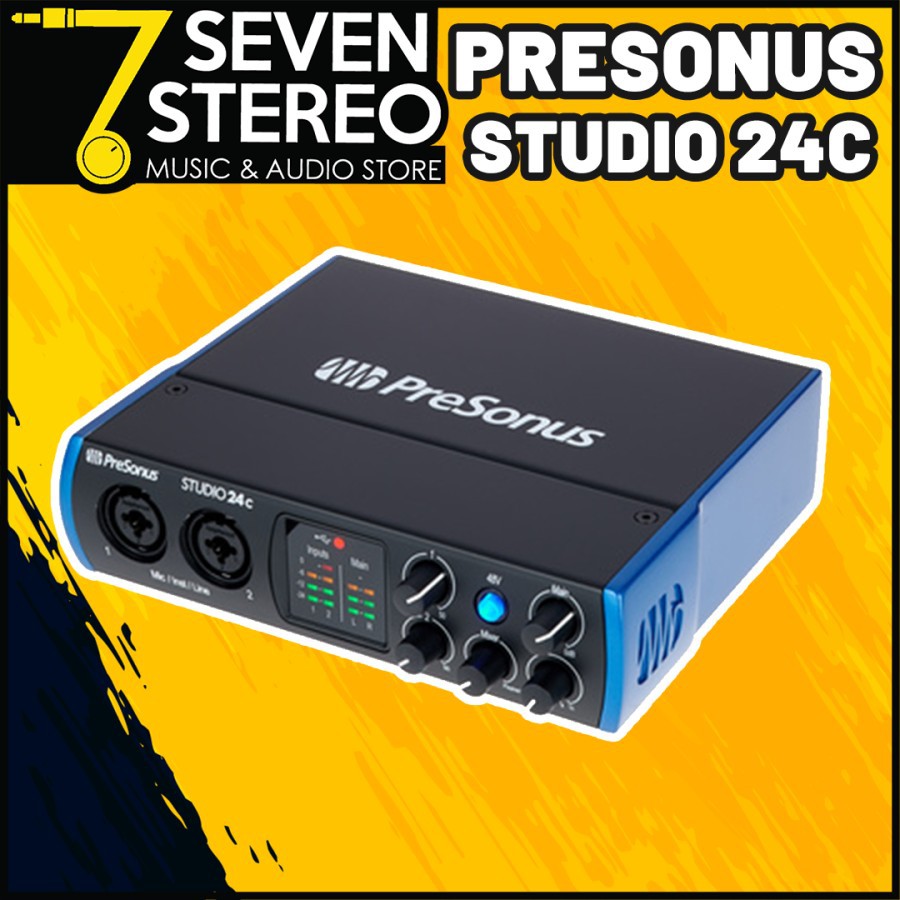 Presonus Studio 24C Audio Interface Soundcard Recording