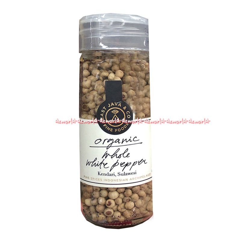 East Java 45gr Organic Whole White Pepper Kendari Sulawesi Bumbu Merica Putih Bulat Eastjava East jawa