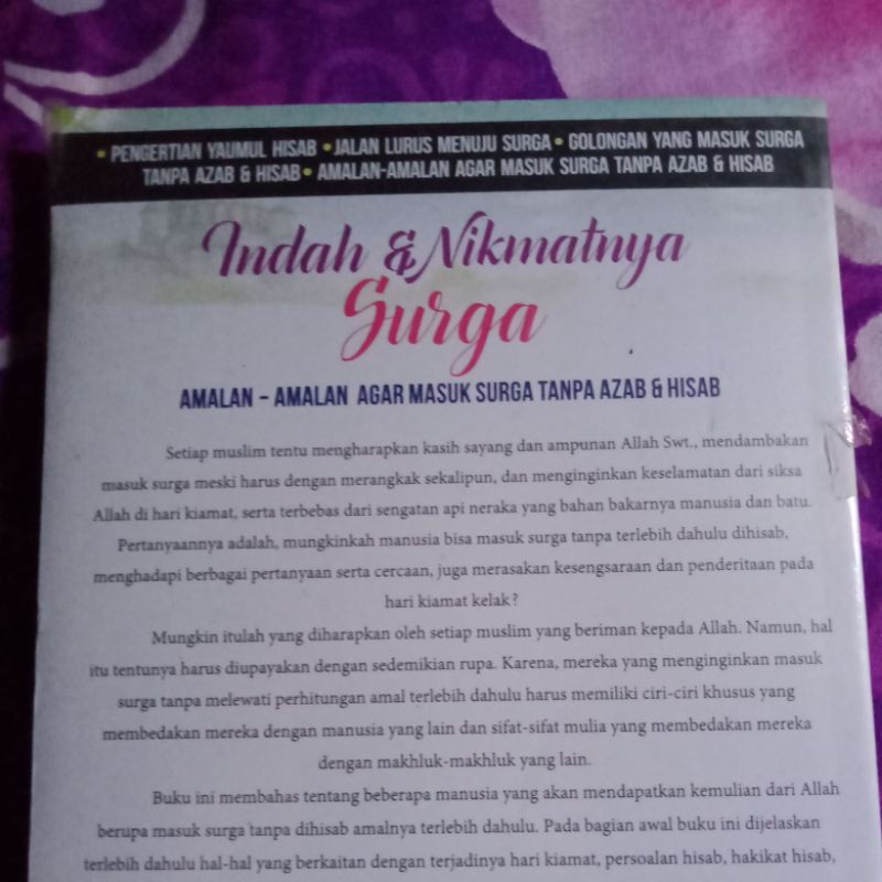 Buku Novel Motivasi Indah Nikmatnya Surga Shopee Indonesia