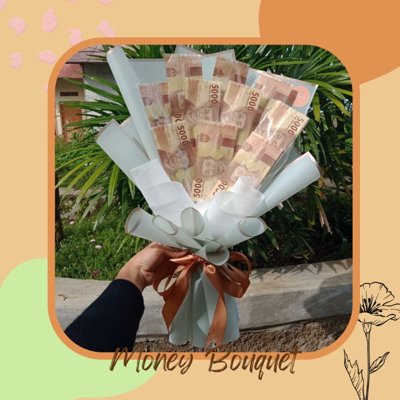 Buket Uang / Money Bucket/ Buket uang murah 10 lembar