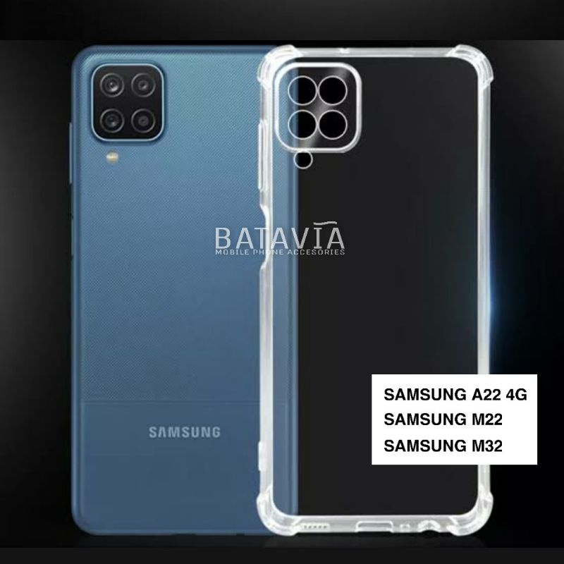 Soft Case Anti Crack Samsung A22 4G M22 M32 Soft Case Transparant Rubber Anti Knock