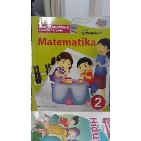 

Buku pendamping tematik terpadu Matematika kelas 2 sd/erlangga/preloved