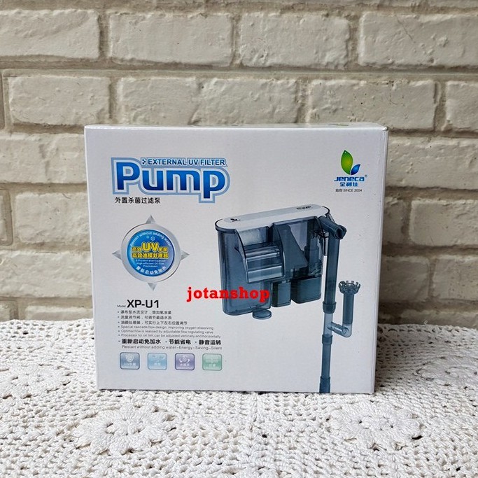 JENECA XP U1 SLIM Filter Gantung hang on plus lampu UV Aquarium Aquascape