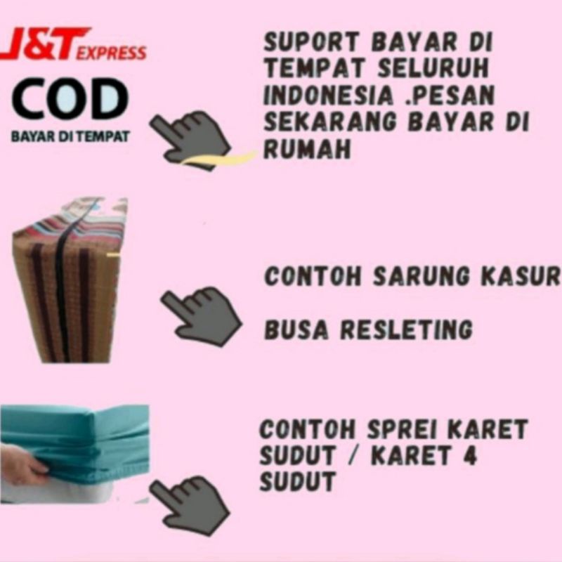 PROMO SARUNGKASUR SEPREI RESLETING 1 SET , SEMUA UKURAN ADA ( BUAT KASUR BUSA ADA , BUAT SPRING BED JUGA ADA  KAK  )