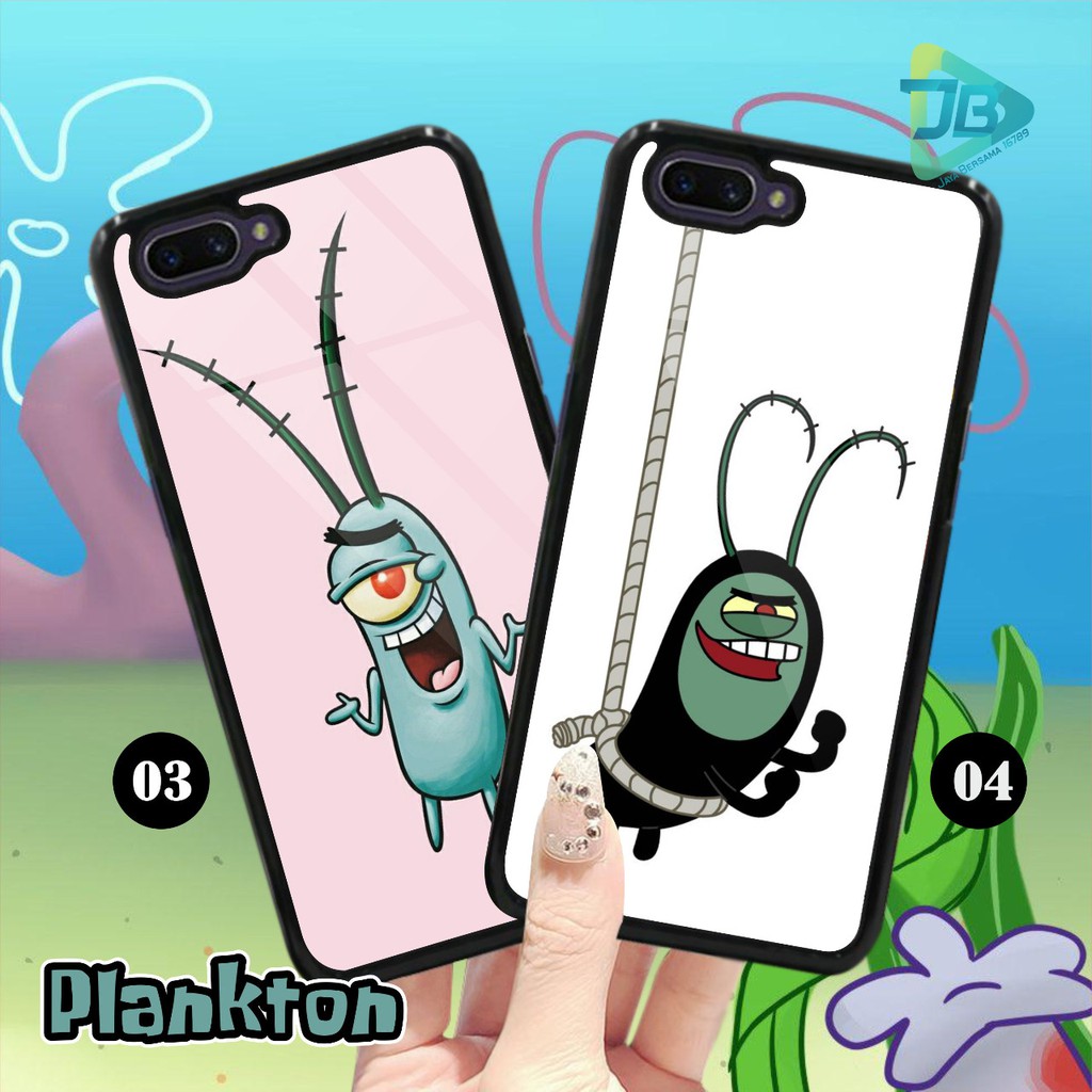 HARDCASE 2D GLOSSY PLANKTON OPPO VIVO XIAOMI SAMSUNG REALME IPHONE ALL TYPE JB4684