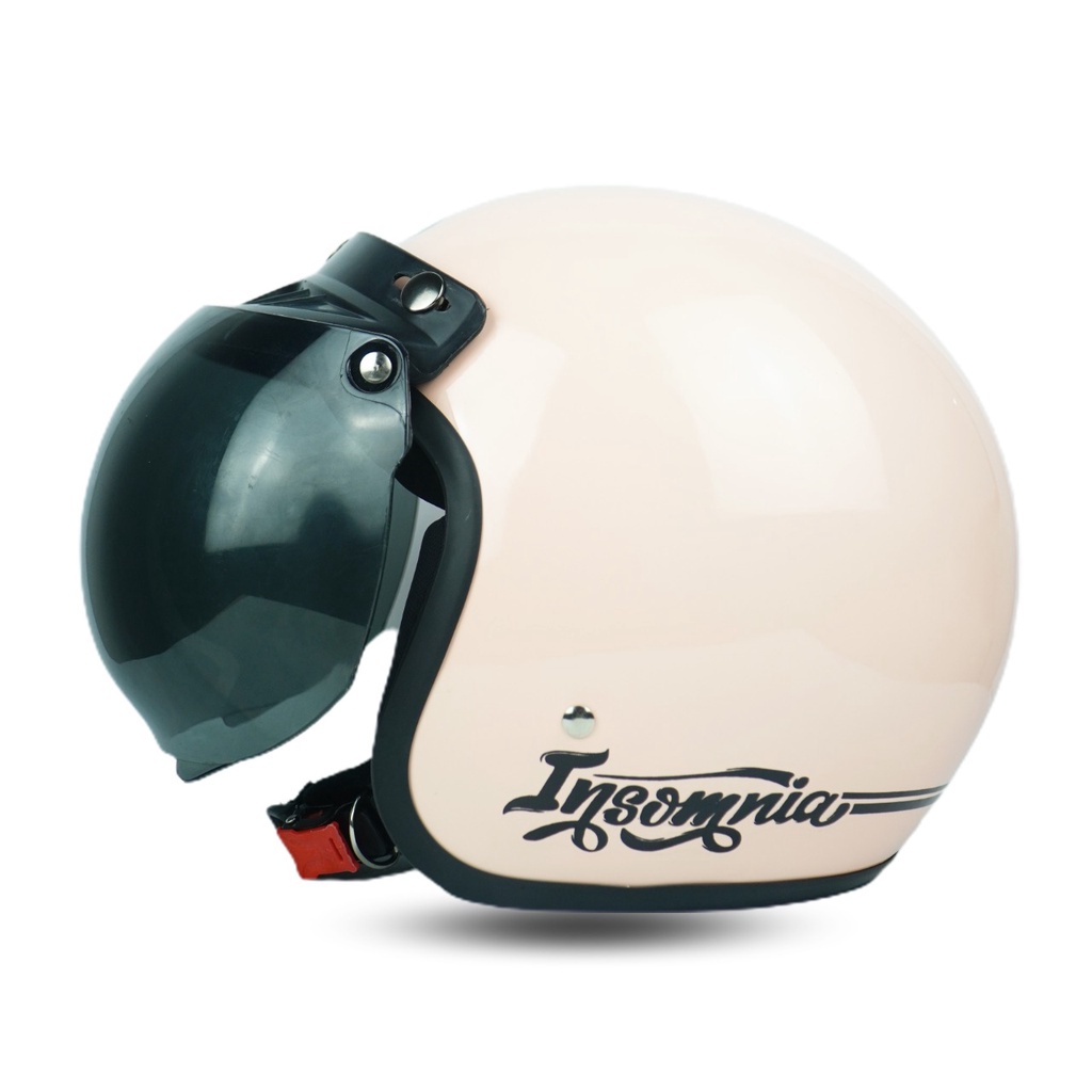 Helm Bogo Retro Dewasa Warna Pastel Insomnia Terbaru SNI