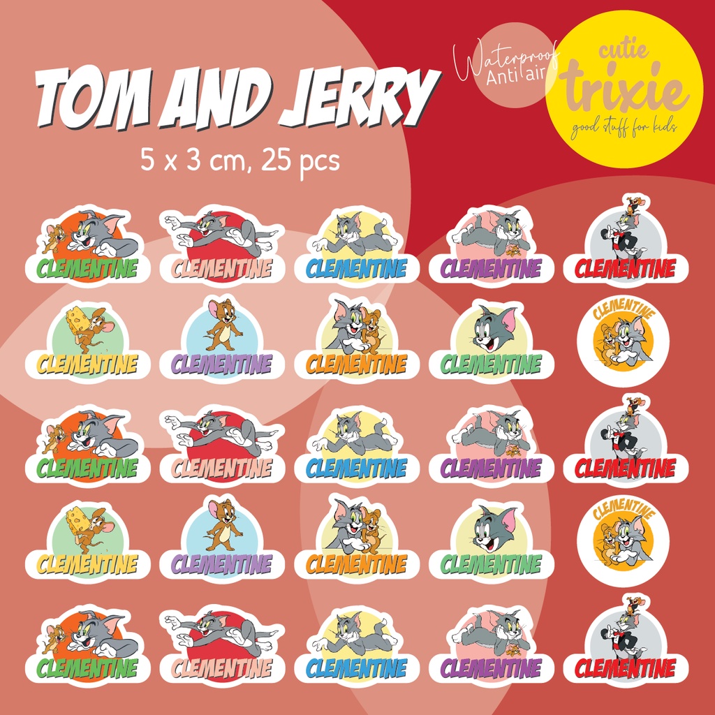 

Sticker Label Nama Anak TOM and JERRY