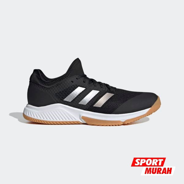  SEPATU  BADMINTON  ADIDAS  COURT TEAM BOUNCE CBLACK SILVMT 