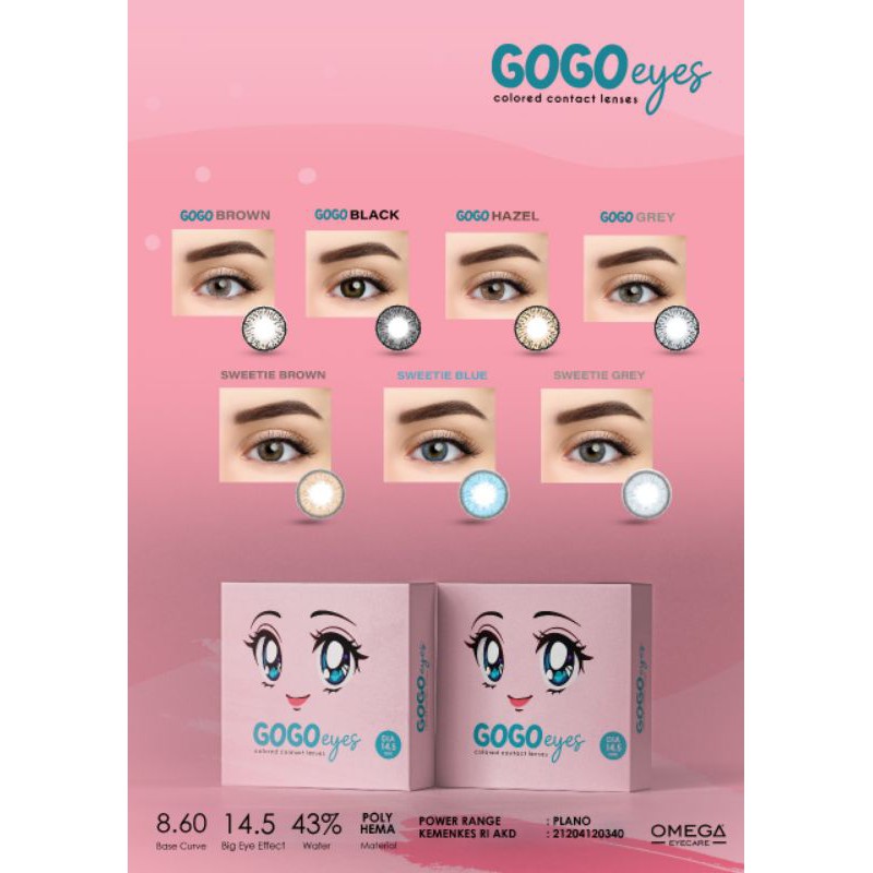 SOFTLENS OMEGA GOGO EYES 14.5 MM