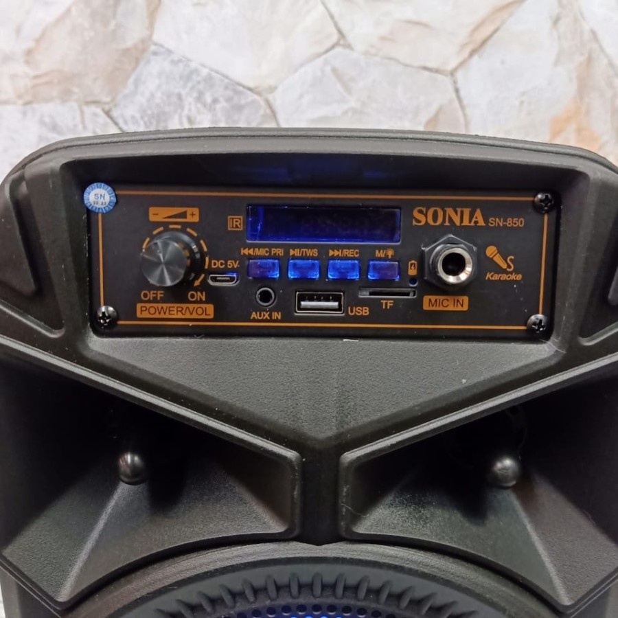 Promo Terbaru!!!Speaker Portable Karaoke SN-850/SN-900 Ukuran Besar Free Microphone / Remote Extra Power Bass