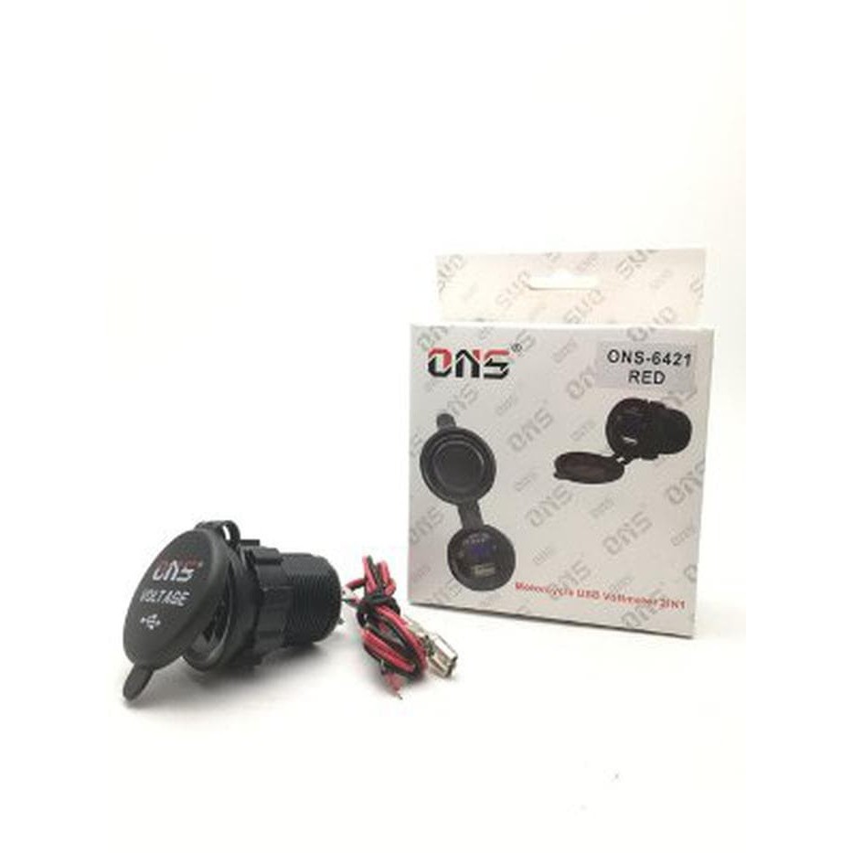 Cassan hp di motor USB Charger Voltmeter motor nmax aerox vario beat pcx semua motor