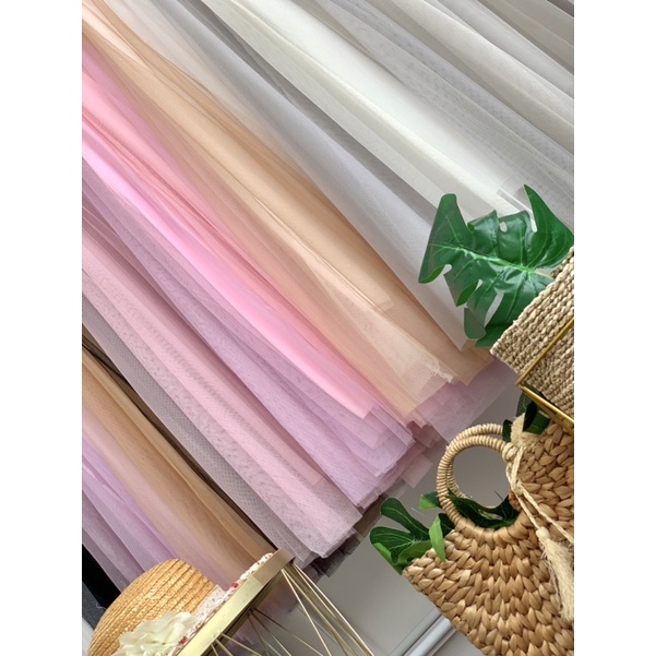 FW R548 Rok Tutu Two Tone Panjang Import Premium Quality