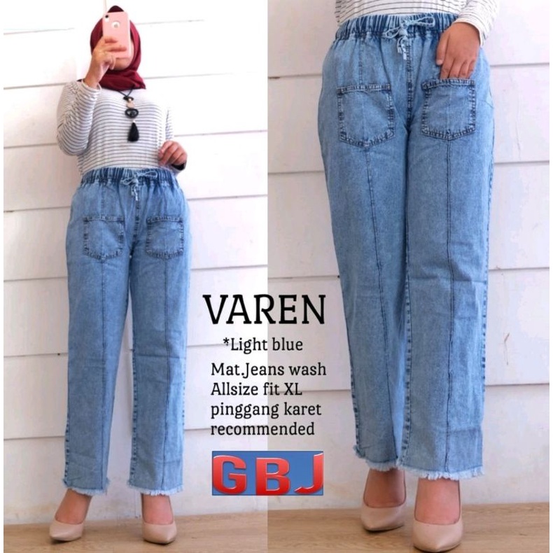 celana boyfriend baggy pants jeans model rawis terbaru 2022 original