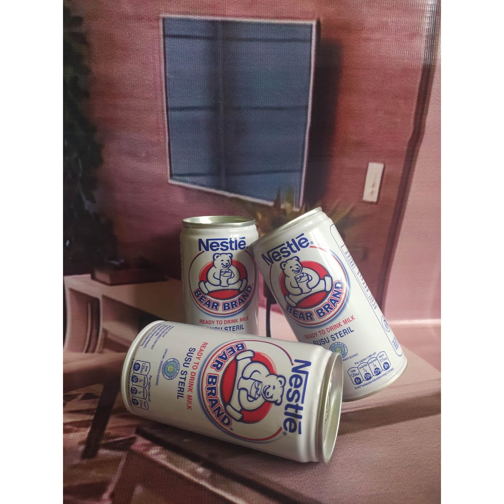 

Bear Brand Susu Murni Steril RTD Milk Nestle189 ml
