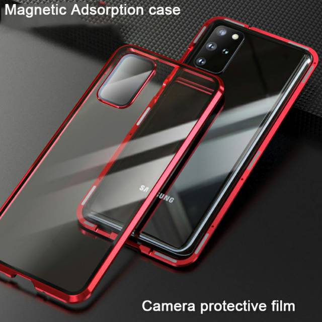 Case Magnetic DEPAN BELAKANG Samsung A71 Premium Case 2in1 Double Glass