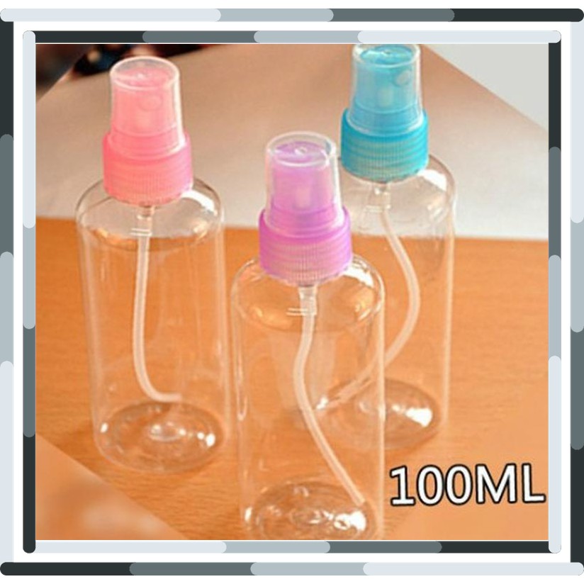 Unik Botol Spray Semprotan Plastik Transparant 100 ml Murah