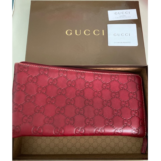 Authentic gucci preloved, dompet panjang organizer