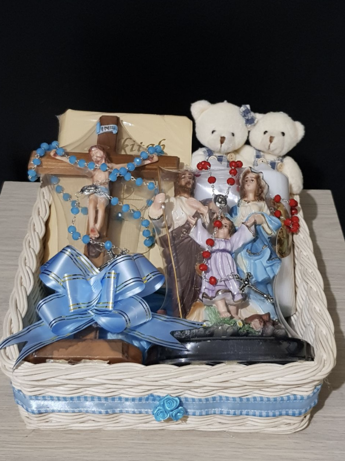 Custom Hantaran Rohani Wedding Katolik Ocean Blue (KHUSUS GOJEK)