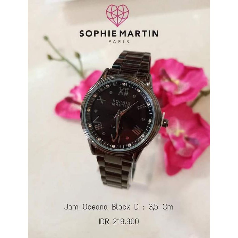 JAM SOPHIE MARTIN PARIS JAM OCEANA BLACK SOPHIE MARTIN PARIS JAM TANGAN WANITA JAM SHOPIE MARTIN