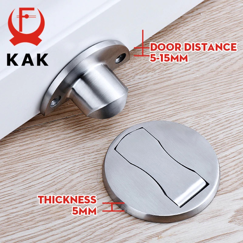 Penahan Pintu Anti-Collision Magnetic Door Stopper - Silver