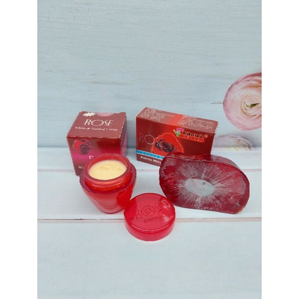 PAKET CREAM ROSE // SABUN + CREAM ROSE