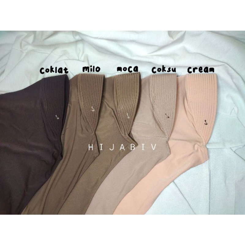 BERGO HAMIDAH OVAL ORI size L |  HIJAB INSTAN SPORT | KERUDUNG SEKOLAH | JILBAB OLAHRAGA