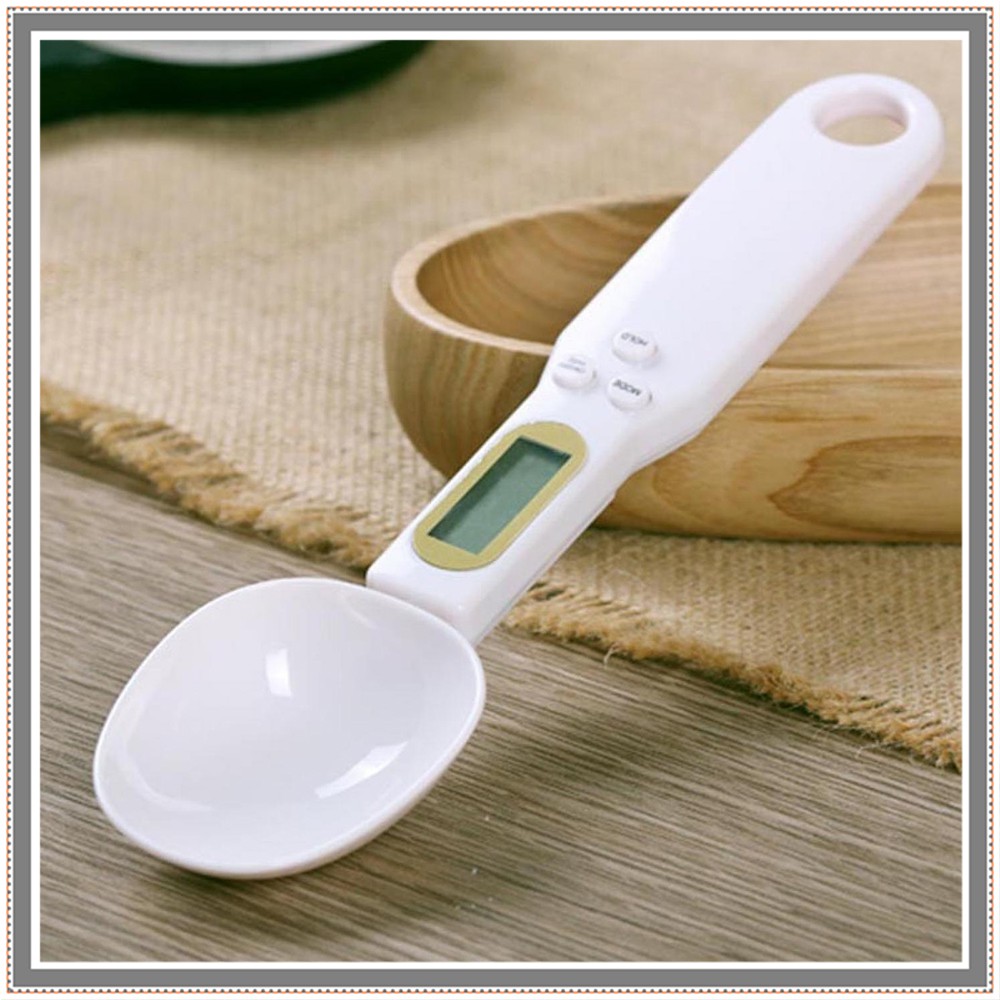 Sendok Ukur Elektrik Digital Spoon Scale 500g Taffware Digipounds HM10 - Warna Putih - OMHALLWH