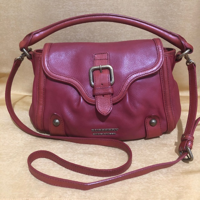 Burberry bluelabel bag authentic asli original preloved second tas kulit slingbag