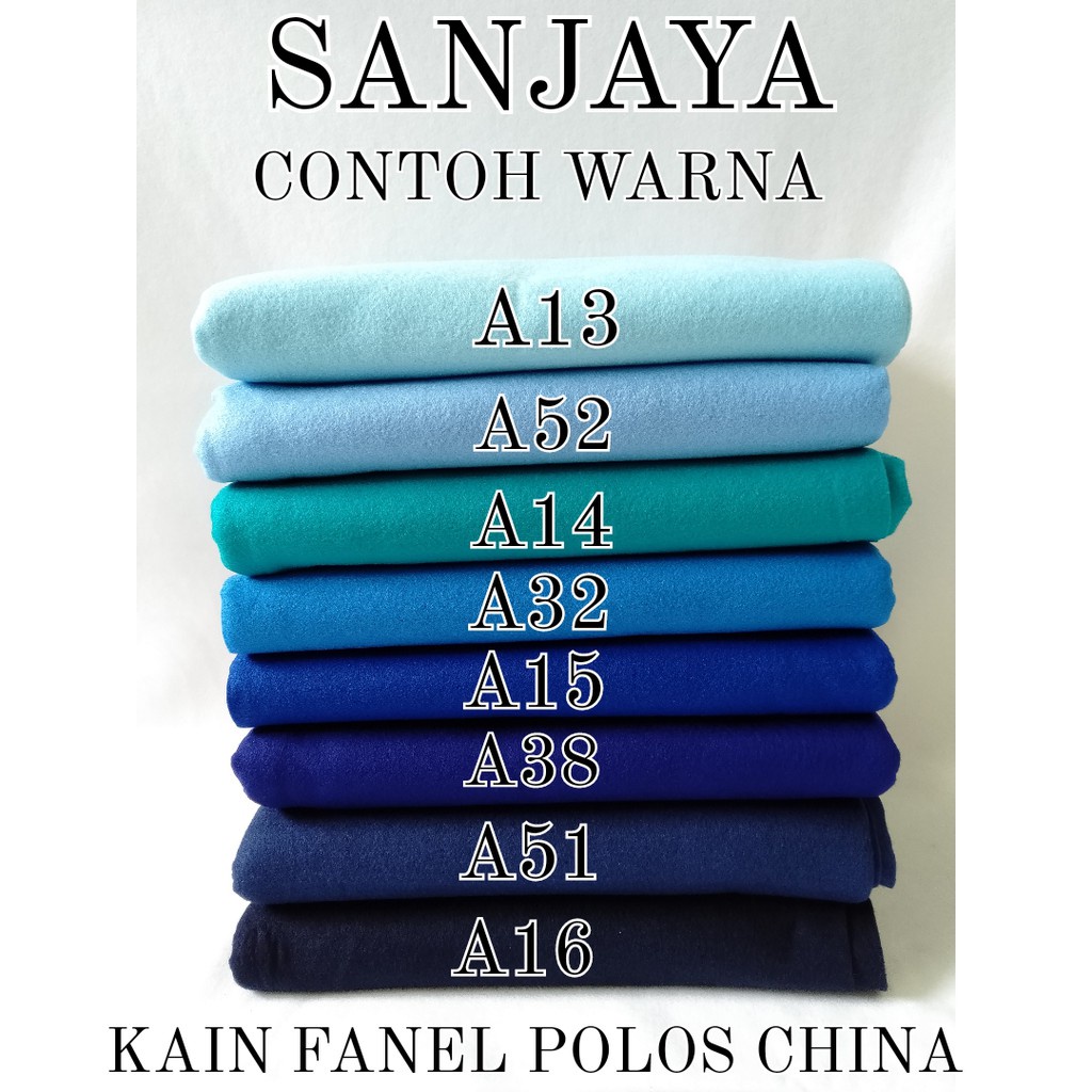 (PART 1) KAIN FLANEL / KAIN FANEL ROLL / KAIN WARNA WARNI / KAIN FANEL POLOS CHINA PER 1 ROLL