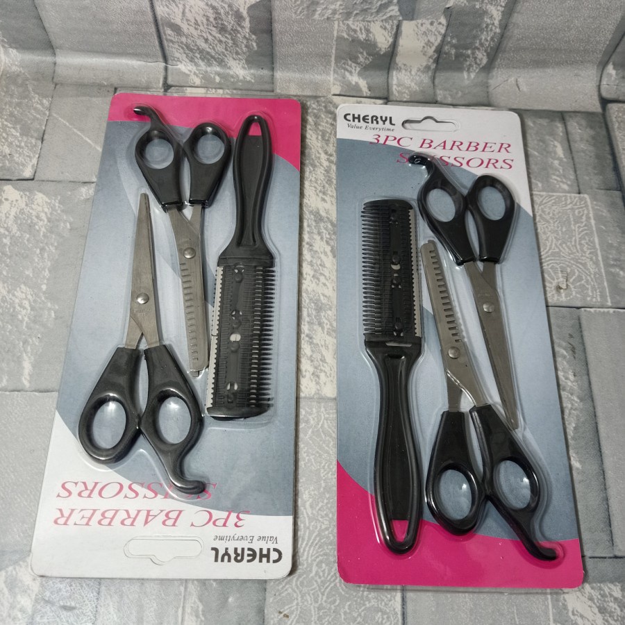 

Gunting Set Yaoyou 3in1 Sisir Cukur Lipat Dan Gunting