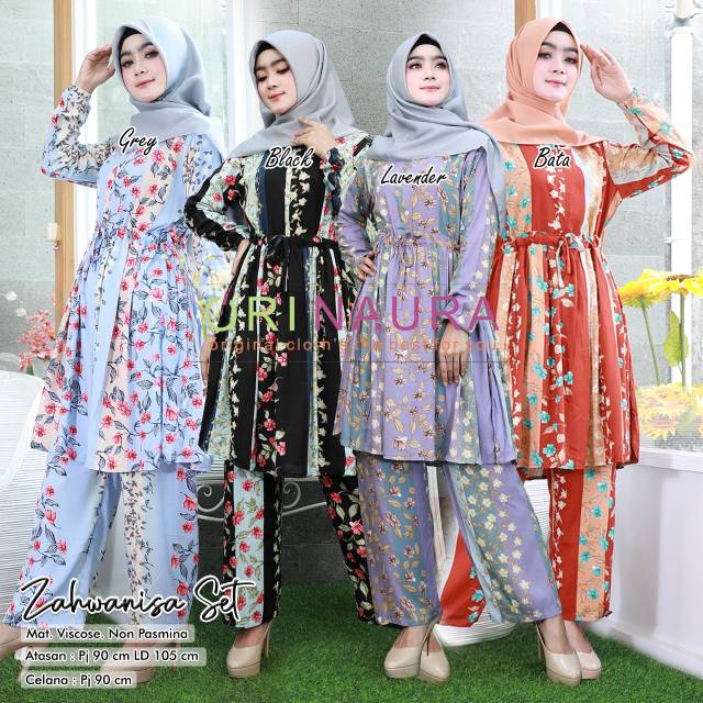 ZAHWANISA SET SETELAN PAN DAN TUNIK BY ORI NAURA