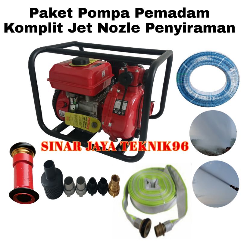 Paket Pompa Pemadam Alat Penyiraman Pakai Jet Nozle Pemadam