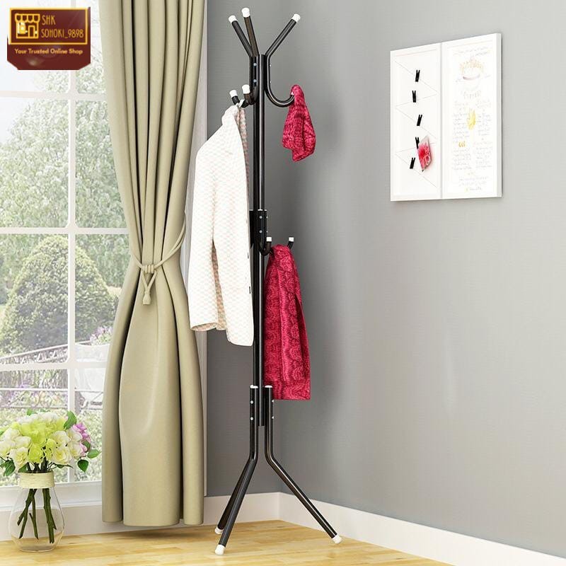 STANDING HANGER MUTIFUNGSI  / GANTUNGAN BAJU TOPI TAS SERBAGUNA PORTABLE