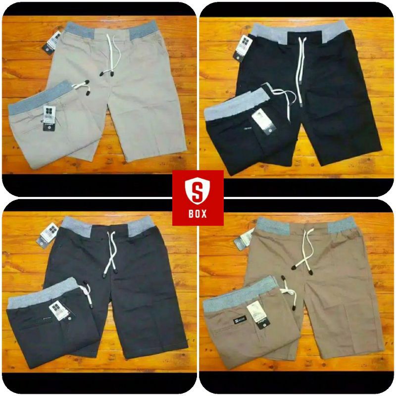 CELANA PENDEK CHINO BAHAN MELAR RIP