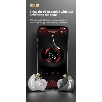CCA CRA In Ear Monitor Single DD CCA CRA Driver CCA CRA Satuan CCA CRA Kiri CCA CRA Kanan