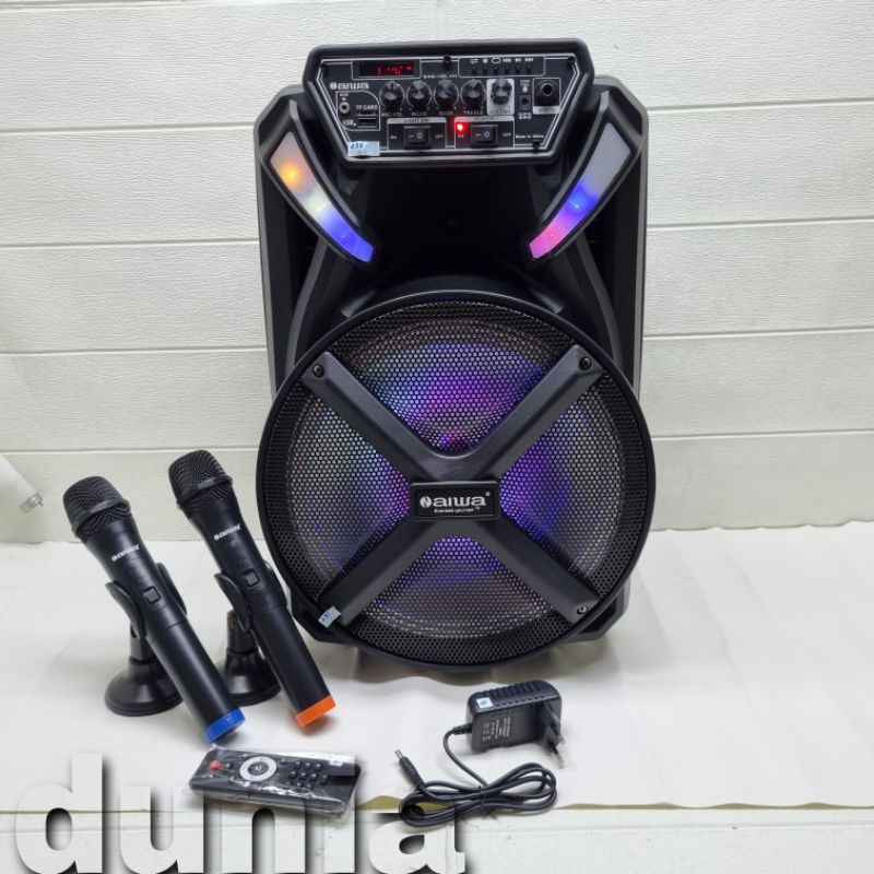 Speaker Portable N Aiwa Was 112 LVH Original 12 inch Bluetooth