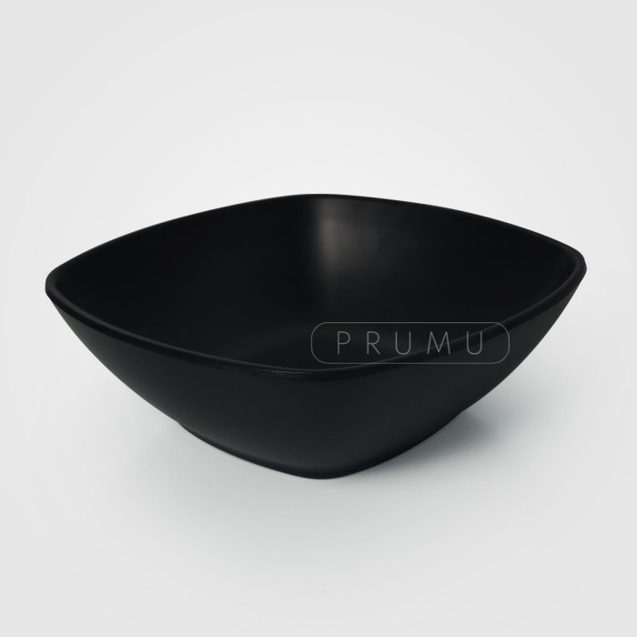 PRUMU Melamine Stone Mangkok Kotak 8 inch - Mangkok Besar - Mangkok Persegi - Mangkok Segi Empat - Mangkok Cafe, Mangkok Restoran Golden Dragon W6408A