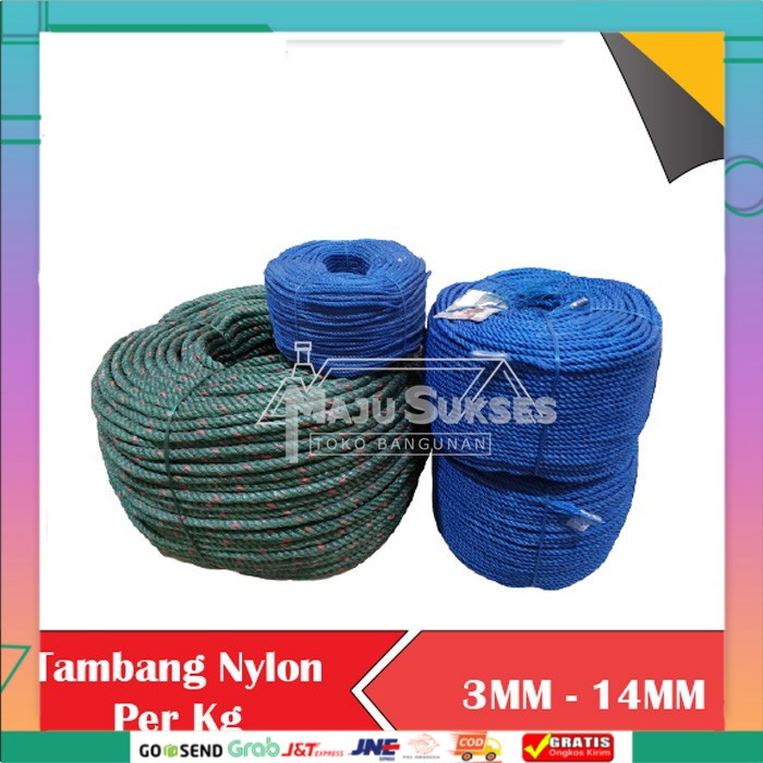 

TALI TAMBANG NYLON NILON PLASTIK PER KG Terbaru