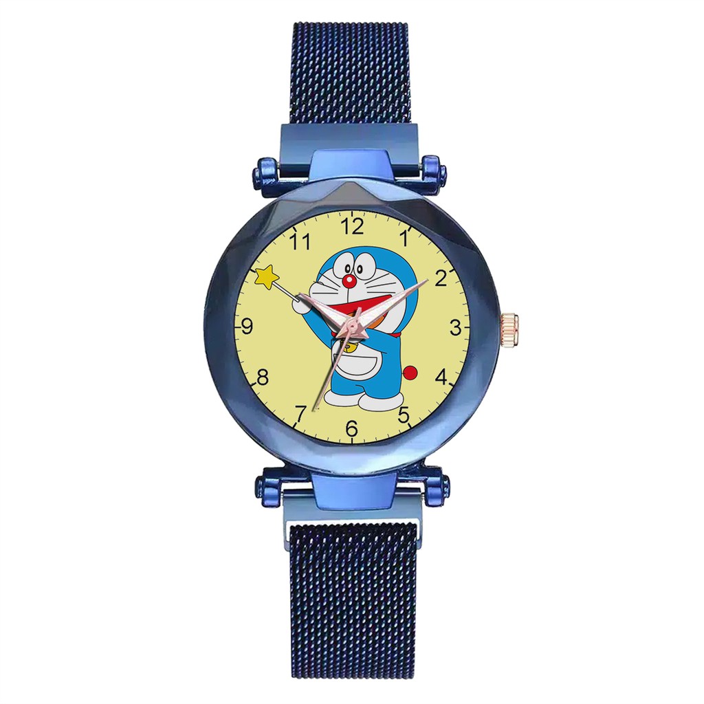 Jam Tangan Wanita Custom - DORAEMON Free Box &amp; Batre Cadangan