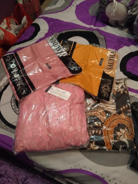 Batik Couple Pinguin Brokat Ori Ndoro Jawi Nagaya Pendek