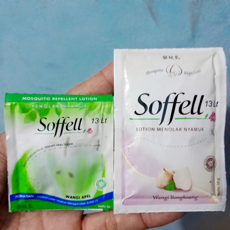 soffell sachet obat nyamuk sofel lotion anti nyamuk 1 pcs