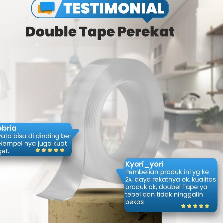 

Gold Promo Double Tape Magic Isolasi Bening Perekat Tahan Air #tiktoktrend