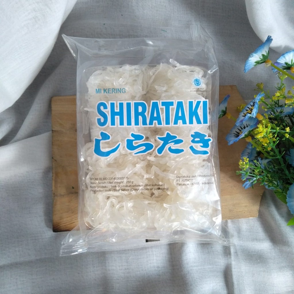 

MIE SHIRATAKI KERING | DRY SHIRATAKI NOODLE | 250 GR